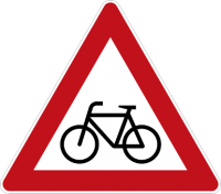 (beware of cycles sign)